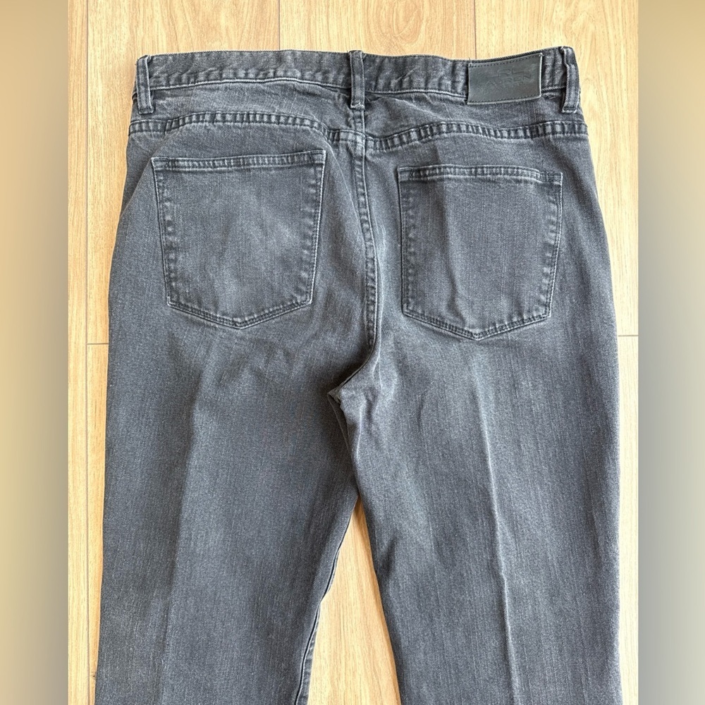 LRL Ralph Lauren Womens Jeans Classic Bootcut Stretch Sz 10 (32x31) Black Denim - Picture 6 of 7